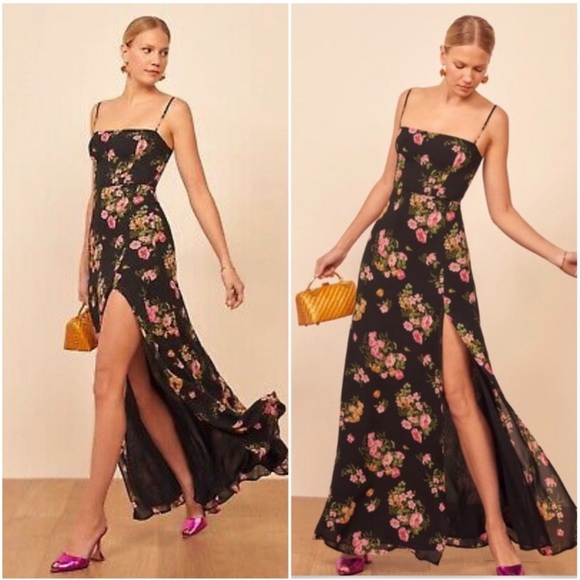 NWT Reformation Ingrid Maxi Dress in Carmelita - Picture 1 of 7